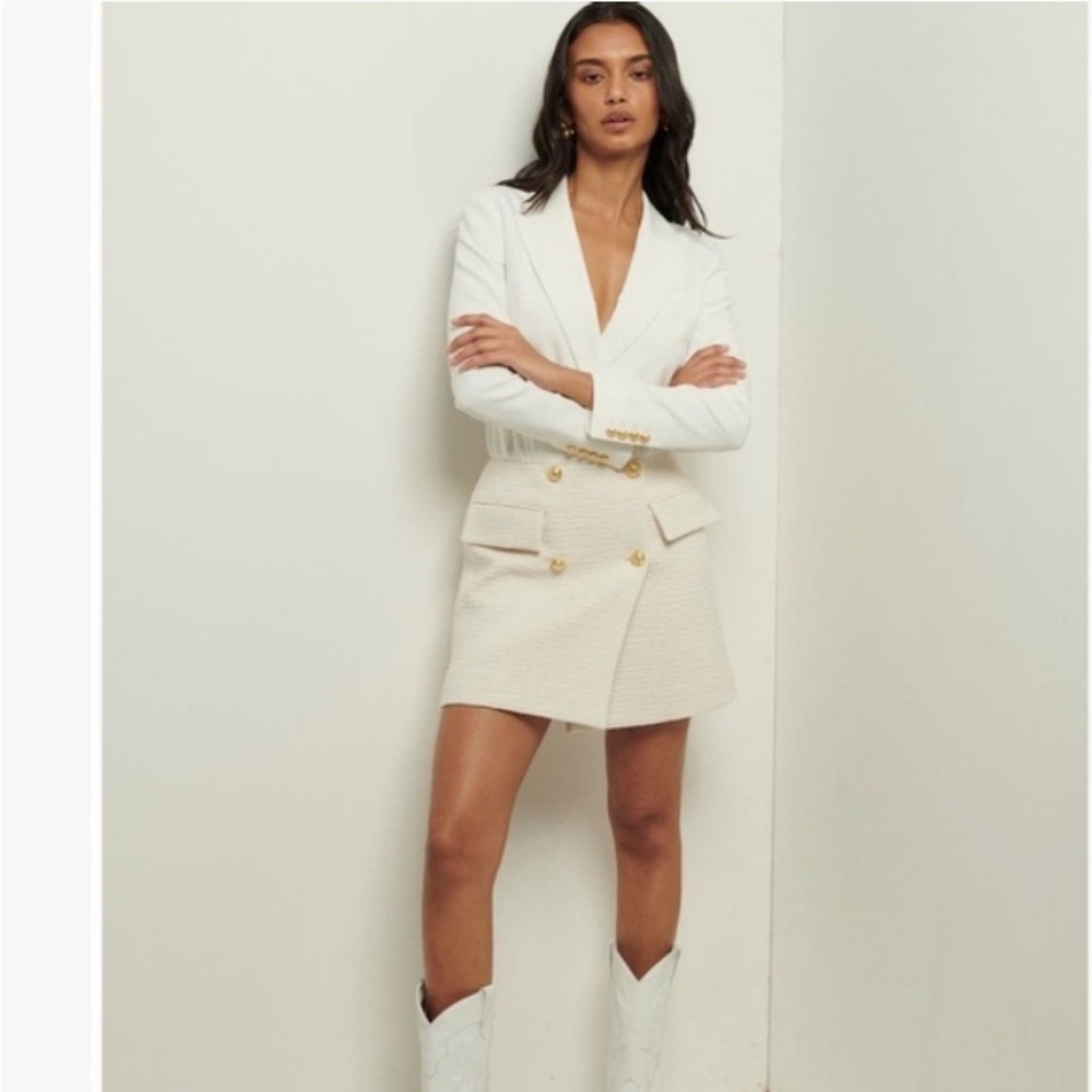 NWT Derek Lam Chiara Blazer Dress Size 6 Retail $595 (Small Spots, flaws)